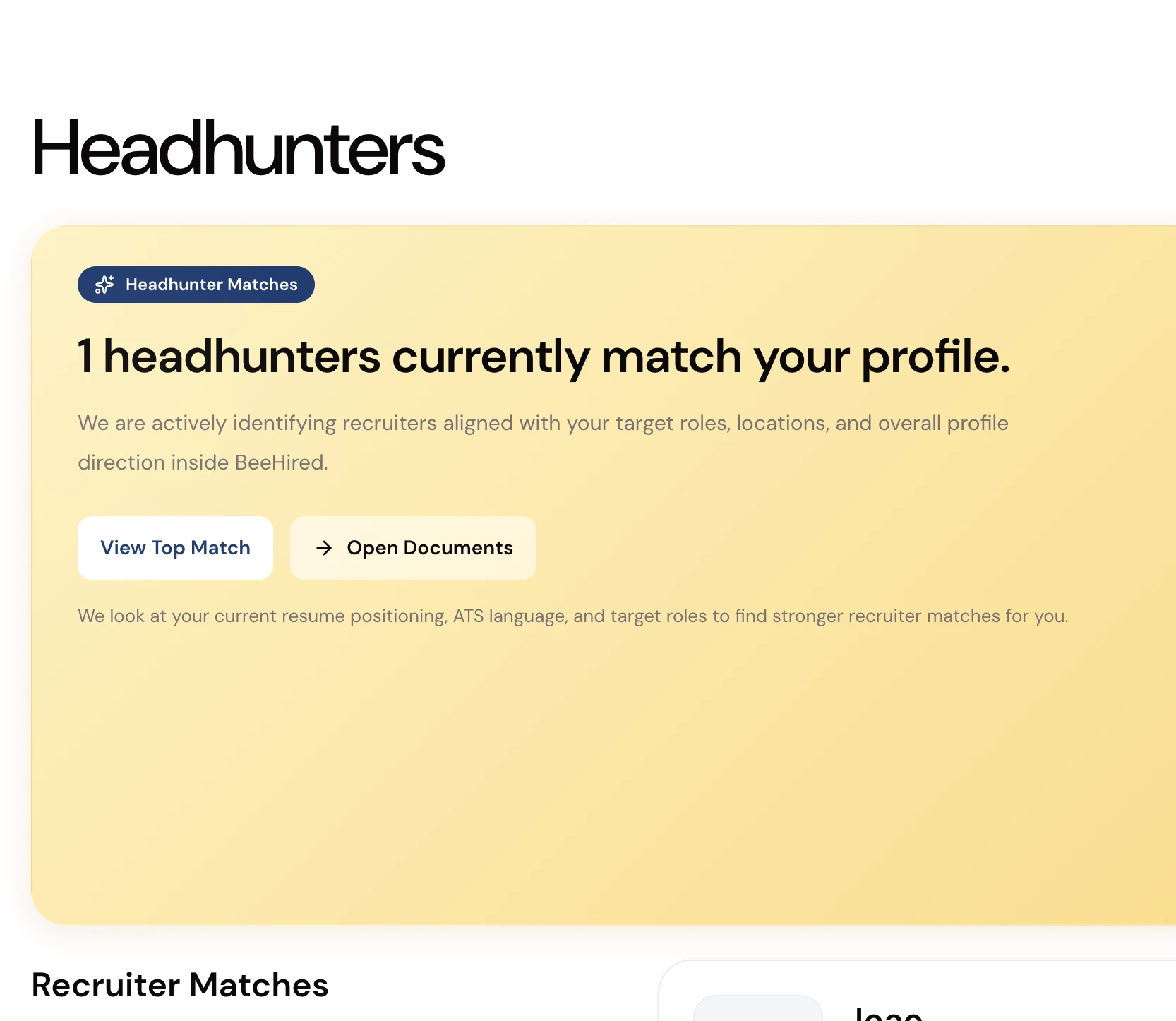 Headhunter Matching